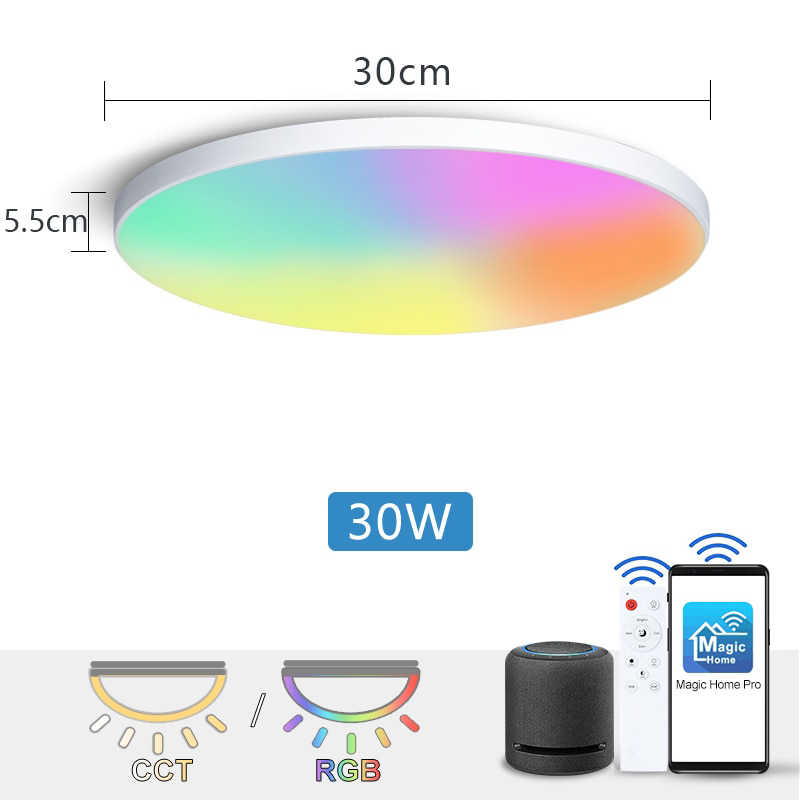 Marpou™ LED-laelamp: säästa -80% energiat. Juhi hääle, puldi või telefoniga.