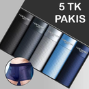 N-Men™ bambusest, seksikad, õhukesed, hingavad meeste boxerid 5tk pakis