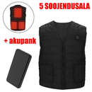 Atinov™ V-kaeluse ja lukuga 3-astmelise soojendusega puuvillane vest. Postikuluta!
