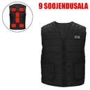 Atinov™ V-kaeluse ja lukuga 3-astmelise soojendusega puuvillane vest. Postikuluta!