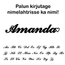 TopFashion™ tee ise personaalsed nimega kõrvarõngad