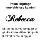 TopFashion™ tee ise personaalsed nimega kõrvarõngad