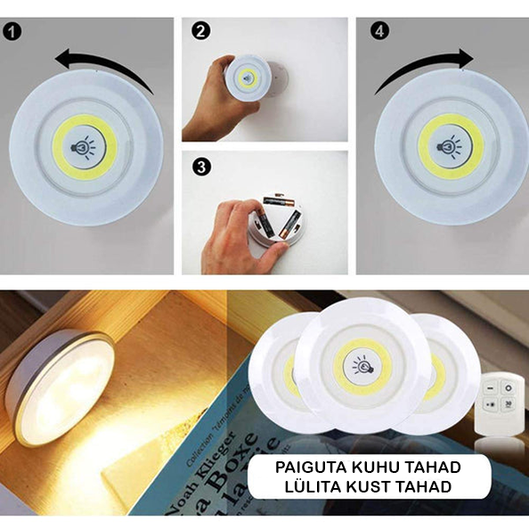 EasyLight™ LED-tulega juhtmevabad lambid