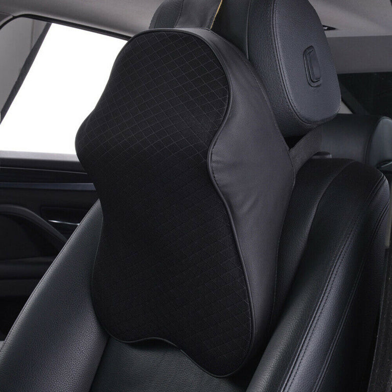 Car Seat Headrest Pad 3D Memory Foam Pillow Head Neck Pain Relief Travel Neck Support Breathable Mesh Fabric Memory Foam Cushion