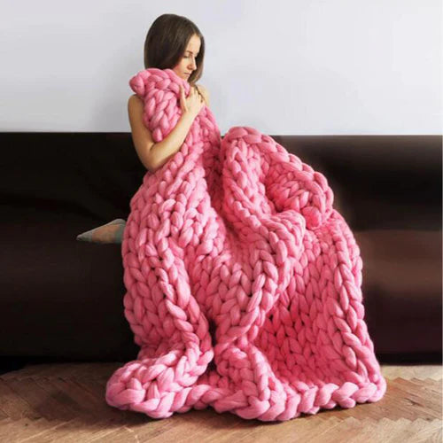 Cuddle™ Käsitööna valmistatud kvaliteetne kootud tekk. Postikuluta!