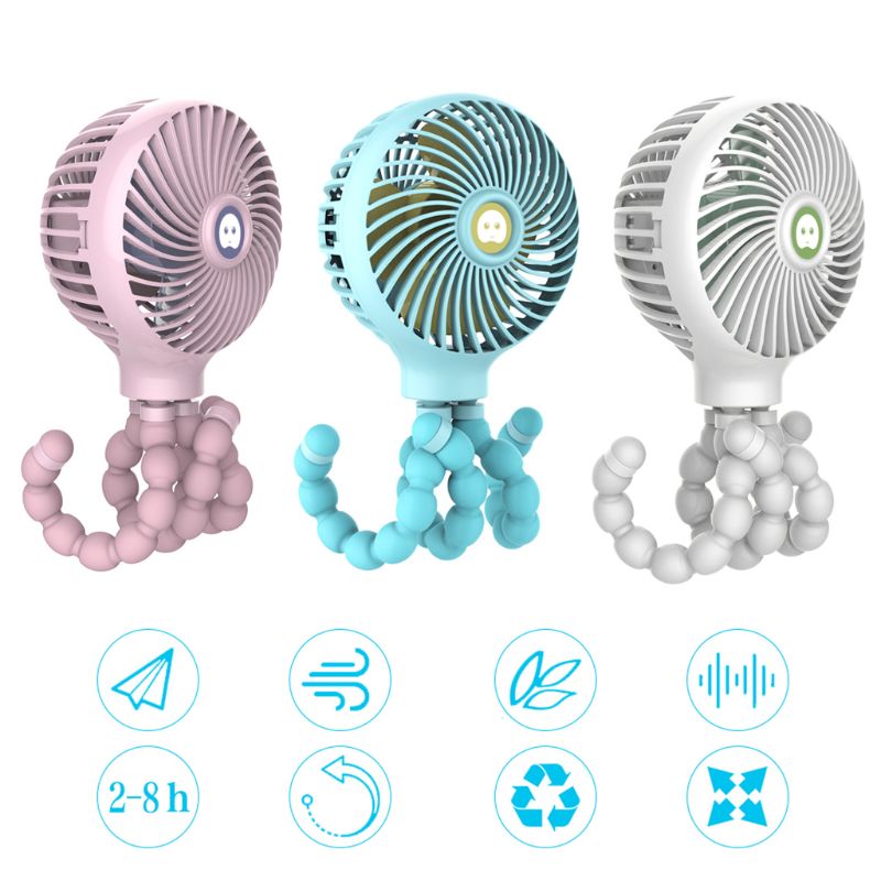 SuperCooler™ Laetav kaheksajalakujuline miniventilaator