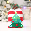 LED Christmas Hat Sweater Knitted Beanie Christmas Light Up Knitted Hat Christmas Gift for Kids Xmas 2021 New Year Decorations