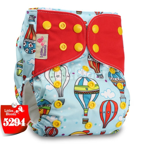 [Littles&Bloomz]2021 Washable Reusable Cloth Diaper Ecological Adjustable Real Pocket Nappy Fit 0-2year 3-15kg Baby Insert