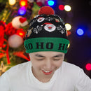LED Christmas Hat Sweater Knitted Beanie Christmas Light Up Knitted Hat Christmas Gift for Kids Xmas 2021 New Year Decorations