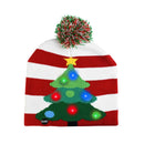 LED Christmas Hat Sweater Knitted Beanie Christmas Light Up Knitted Hat Christmas Gift for Kids Xmas 2021 New Year Decorations
