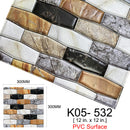 Easysticky™ Isekleepuv erinevate 3D-mustritega tapeet 12tk pakis