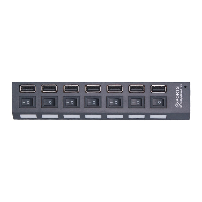 TechPRO™ USB-jagaja: 4 ja 7 pesaga