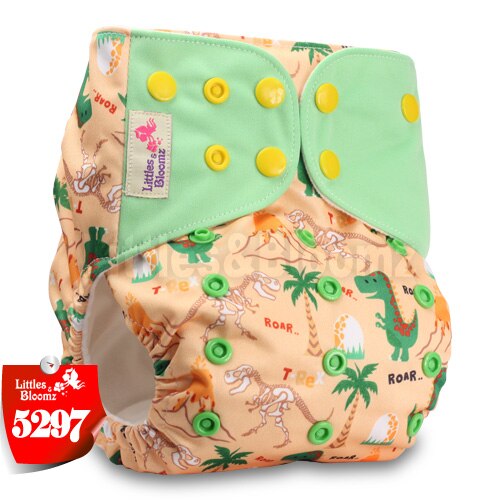 [Littles&Bloomz]2021 Washable Reusable Cloth Diaper Ecological Adjustable Real Pocket Nappy Fit 0-2year 3-15kg Baby Insert