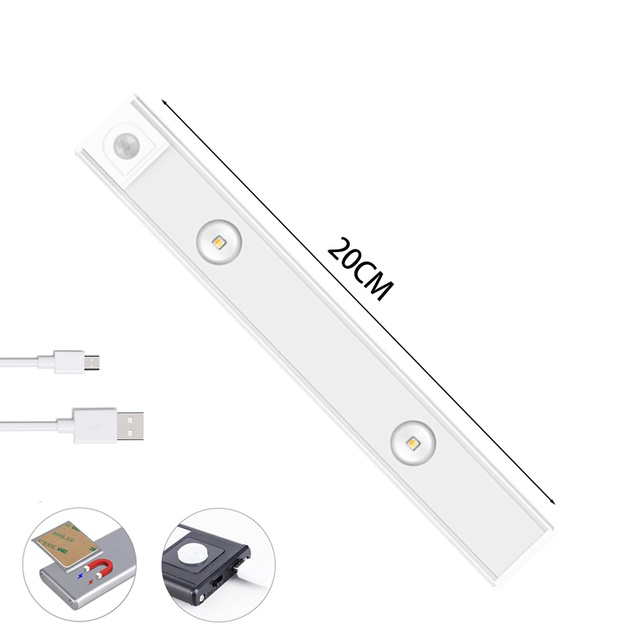 SensorLIGHT™ USB-juhtmega laetav liikumise peale süttiv LED-lamp