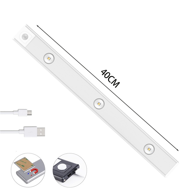 SensorLIGHT™ USB-juhtmega laetav liikumise peale süttiv LED-lamp