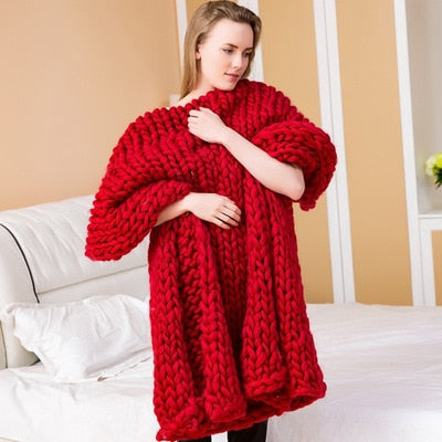 Cuddle™ Käsitööna valmistatud kvaliteetne kootud tekk. Postikuluta!