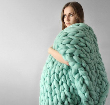 Cuddle™ Käsitööna valmistatud kvaliteetne kootud tekk. Postikuluta!