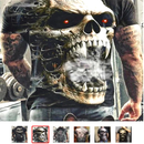 SkullHD™ 3D-pealuupiltidega T-särgid XXS-6XL