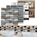 Easysticky™ Isekleepuv erinevate 3D-mustritega tapeet 12tk pakis