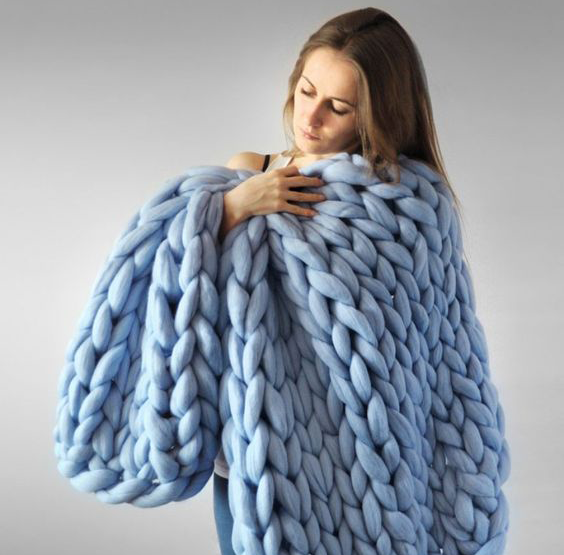 Cuddle™ Käsitööna valmistatud kvaliteetne kootud tekk. Postikuluta!